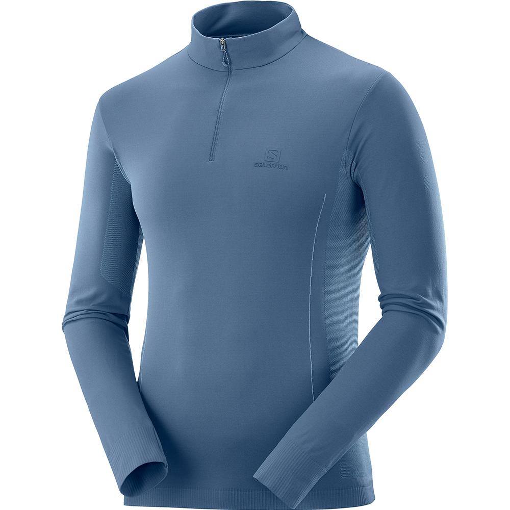 Vestes Imperméables Salomon Homme Foncé - Salomon EXPLORE SEAMLESS HZ M - France (8571-YBSHA)